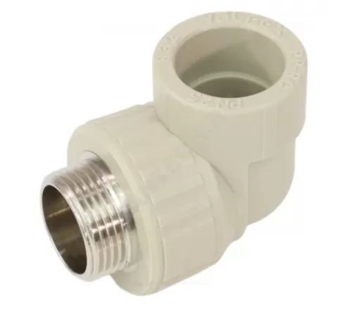 Угольник PP-R комбинированный серый Дн 32х3/4" НР VALFEX 10126132Г