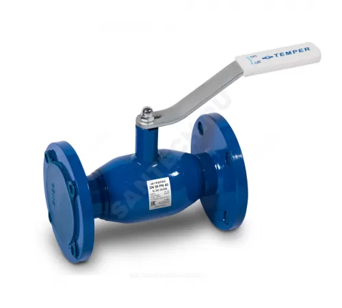 Кран шаровой сталь 11с67п Ду 80 Ру16 фл L=280мм Temper 28320080