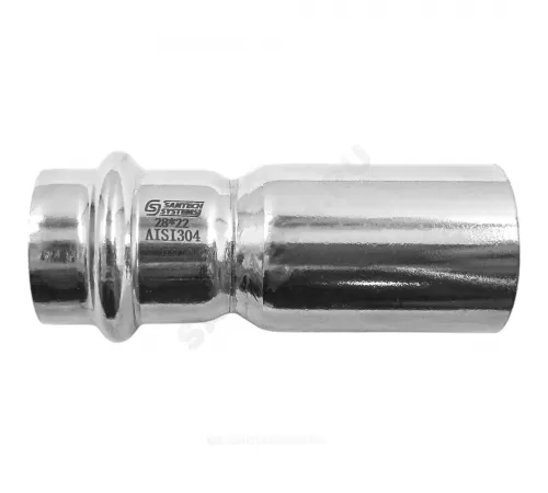 Переход сталь нерж AISI 304 Дн 28х22 труба/пресс SantechSystems