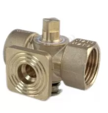 Кран для манометра 3-ходовой латунь 11б18бк(ф) Ду 15 Ру16 ВР G1/2"-М20х1,5 без рукоятки с фланцем SantechSystems