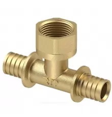 Тройник для PE-X/PE-RT труб аксиальный латунь Дн 32х1" ВР RTP (РосТурПласт) 29375