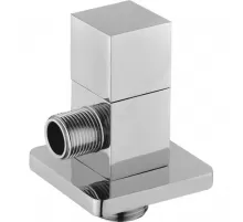 Клапан (вентиль) латунь бытовой хром угловой 1078 G1/2"х3/8" Ру16 НР с отражателем Aquasfera 1078-03
