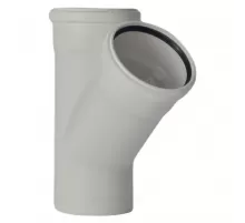 Тройник PP-H бесшумный белый RAUPIANO PLUS Дн 40х40х45гр б/нап в/к Rehau 11231041002