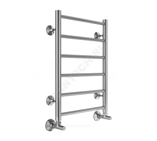 Полотенцесушитель водяной нерж сталь Лесенка (1/2") ВР 400х600мм 6П нижнее подключение Аврора Терминус 4670078529879