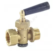 Кран для манометра 3-ходовой латунь 1807 Ду 15 ВР/НР G1/2" с рукояткой без фланца OR 1807.015