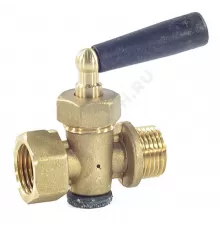 Кран для манометра 3-ходовой латунь 1807 Ду 15 ВР/НР G1/2" с рукояткой без фланца OR 1807.015