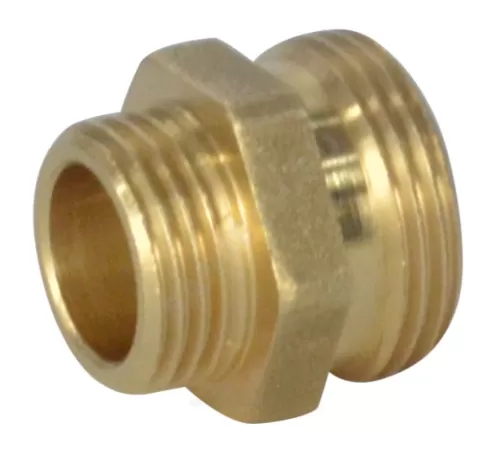 Ниппель латунь переходной Ду 20х15 (3/4"х1/2") под евроконус НР R180R Giacomini R180RY017