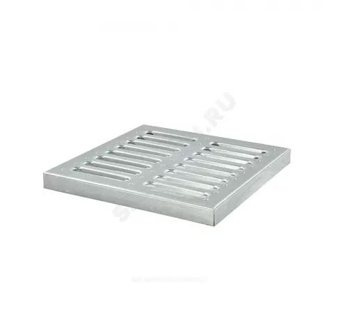 Решетка стальная для дождеприемника штампованная 300х300мм квадратная h=21мм 15кН SteeStart СТИЛОТ P3030A