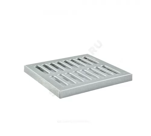Решетка стальная для дождеприемника штампованная 300х300мм квадратная h=21мм 15кН SteeStart СТИЛОТ P3030A