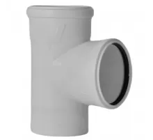 Тройник PP-M бесшумный белый Дн 50х50х87гр б/нап в/к RTP (РосТурПласт) 24556