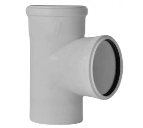 Тройник PP-M бесшумный белый Дн 50х50х87гр б/нап в/к RTP (РосТурПласт) 24556