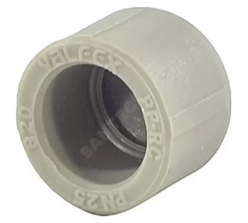 Заглушка (пробка) PP-R серая Дн 32 внутренняя пайка VALFEX 10162032Г