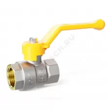 Кран шаровой латунь никель газ Pride Ду 15 Ру40 ВР рычаг аналог 11б27п1 LD 47.15.В-В.Р