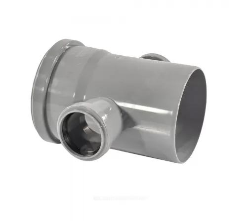 Крестовина PP-H 1-плоскостная серый Дн 110х50х50х87гр б/нап в/к VALFEX 27211550