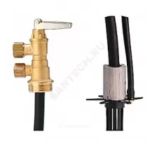 Клапан аварийный угловой N16G 1"х(8-10-12)х1700 мм с трубкой Giacomini N16GY001