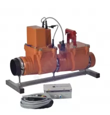 Клапан PP-H обратный канализационный коричневый Дн 110 б/нап с электроприводом Татполимер ТП-85.100-КЗЭ