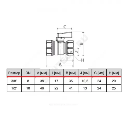 Кран шаровой латунь хром мини R690 Ду 15 Ру16 ВР флажок красный/синий/зеленый с набором цветных вставок Giacomini R690X003