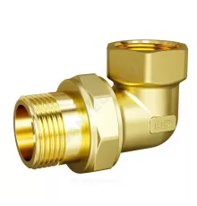 Соединитель латунь американка Ду 15 (1/2") угловой ВР/НР LD LD.65.534.15