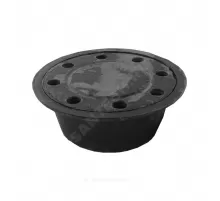 Трап чугун вертикальный круглый с чугунной решеткой Ду 100 ТУ BY 691322780.002-2020 Аквапромлит