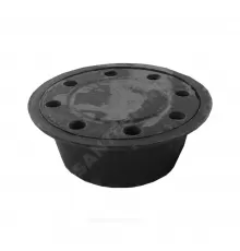 Трап чугун вертикальный круглый с чугунной решеткой Ду 100 ТУ BY 691322780.002-2020 Аквапромлит