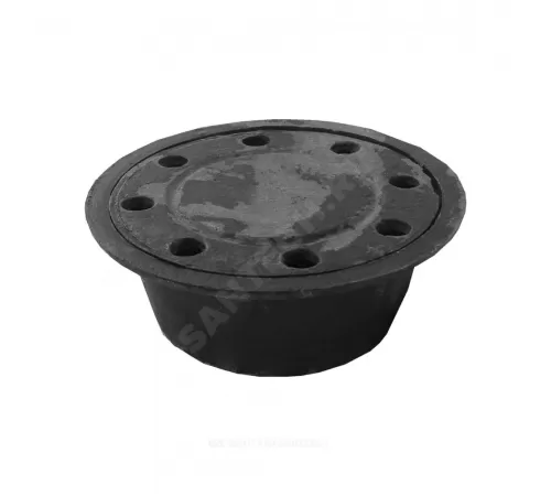 Трап чугун вертикальный круглый с чугунной решеткой Ду 50 ТУ BY 691322780.002-2020 Аквапромлит