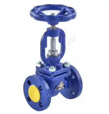 Клапан запорный сталь 215F Ду 65 Ру40 Тмакс=400 оС фл сальниковый Zetkama 215F065E01