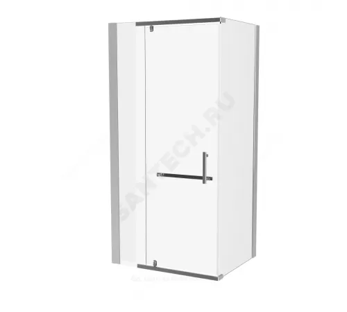 Ограждение душевое Arena Square 1000х1000х2000 мм без поддона квадратная прозрачное стекло Мирсант УТ000058037