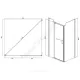 Ограждение душевое Arena Square 900х900х2000 мм без поддона квадратная прозрачное стекло Мирсант УТ000058036