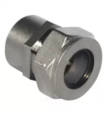 Муфта латунь никель 15Aх1/2" обжим/ВР STAHLMANN SSFL1501/2NEF