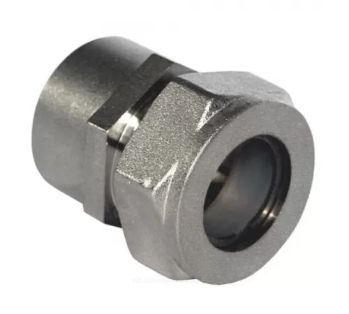 Муфта латунь никель 20Aх3/4" обжим/ВР STAHLMANN SSFL2003/4NEF