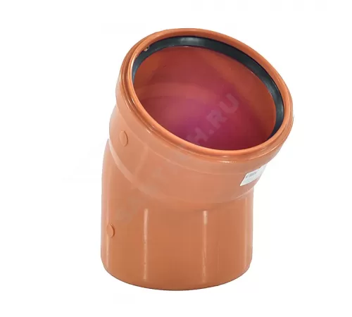 Отвод PP-B коричневый Дн 160х30гр б/нап в/к VALFEX 30105160