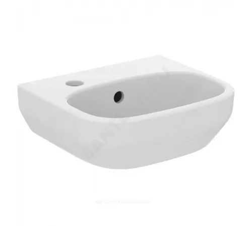 Умывальник подвесной I.life A 35 1 отверстие под смеситель слева белый Ideal Standard T470901