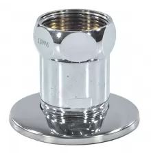 Соединитель для полотенцесушителя латунь Ду 25х20 1"x3/4" нак/гайка/НР прямой хром Элит-Металл SG731SCH1005