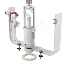 Арматура для бачка сливная/наливная 1/2" боковое подключение кнопка хром старт-стоп Alca Plast SA2000K 1/2" CHROM