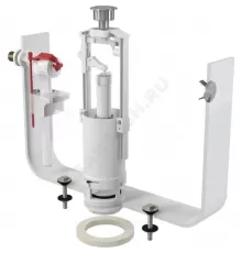 Арматура для бачка сливная/наливная 1/2" боковое подключение кнопка хром старт-стоп Alca Plast SA2000K 1/2" CHROM