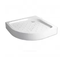 Поддон душевой акриловый полукруглый Classic N 800х800х160 с противоскользящим покрытием белый МетаКам АПS_011736
