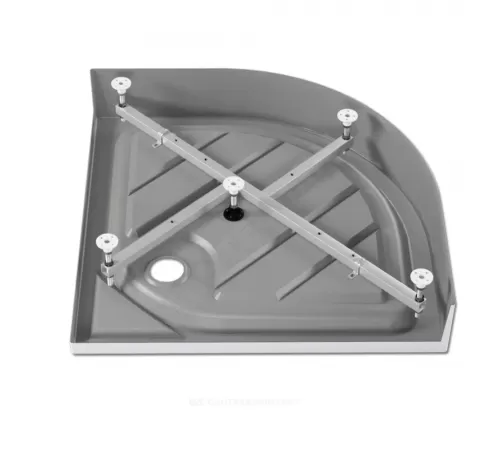 Поддон душевой акриловый полукруглый Classic N 800х800х160 с противоскользящим покрытием белый МетаКам АПS_011736