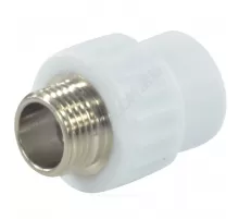 Муфта PP-R комбинированная белая Дн 25х1" НР VALFEX 10130225