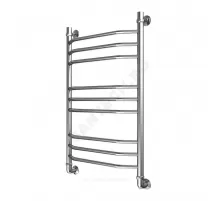 Полотенцесушитель водяной нерж сталь Лесенка Ду 25 (1") НР 400х700мм 7П нижнее подключение в/к соединитель (1"х3/4") Элит-Вектра Элит-Металл В-33-04