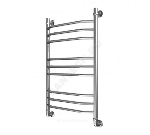 Полотенцесушитель водяной нерж сталь Лесенка Ду 25 (1") НР 400х800мм 9П нижнее подключение в/к соединитель (1"х3/4") Элит-Вектра Элит-Металл В-33-05