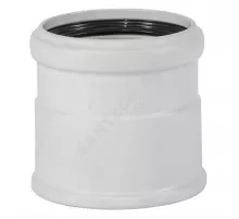 Муфта PP-MD насадная бесшумная светло-серая Skolan Safe SKAM Дн 160 (DN160) б/нап в/к Ostendorf 337810