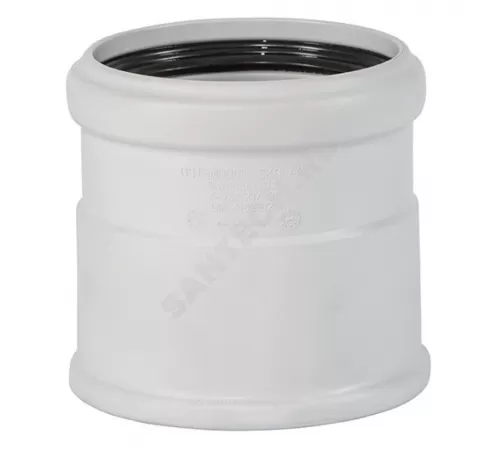 Муфта PP-MD насадная бесшумная светло-серая Skolan Safe SKAM Дн 160 (DN160) б/нап в/к Ostendorf 337810