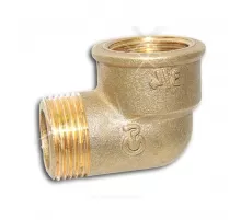 Угольник латунь Ду 15 (1/2") ВР/НР Цветлит ZW50094