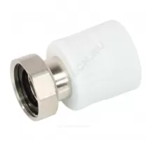 Муфта PP-R комбинированная белая Дн 25х3/4" с накидной гайкой VALFEX 10139025