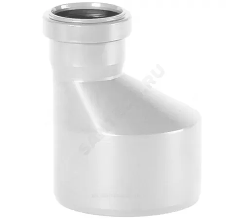 Переход НПВХ эксцентрический белый Дн 110х50 б/нап бесшумный в/к ШУМЭКС Хемкор 2391066