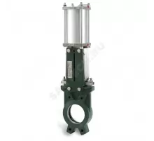 Задвижка шиберная односторонняя чугун VG4400-03MM Ду 50 Ру10 межфл с пневмоприводом 2/стороннего действия уплотнение: металл Tecofi VG4400-03MM0050