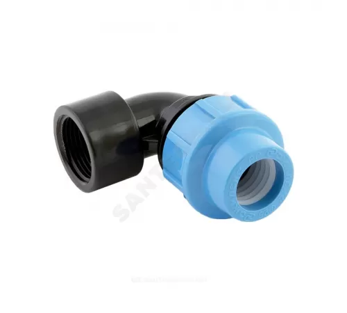 Отвод компрессионный ПЭ Дн 20х1/2"х90гр ВР Ру12,5 Джилекс 9280