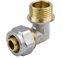 Угольник МП латунь никель обжим Дн 26х1"х90гр НР ГОСТ 32415-2013 7006 Aquasfera 7006-06