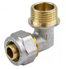 Угольник МП латунь никель обжим Дн 26х1"х90гр НР ГОСТ 32415-2013 7006 Aquasfera 7006-06