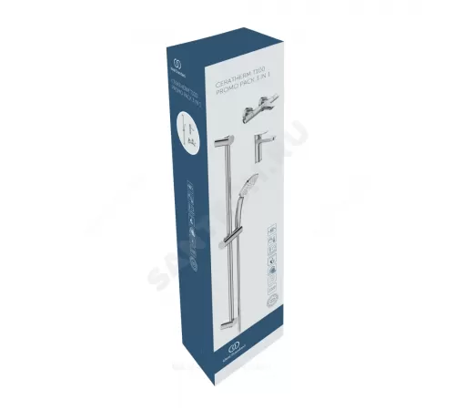 Промо-комплект для ванны с душем CERATHERM T100 Ideal Standard BC985AA